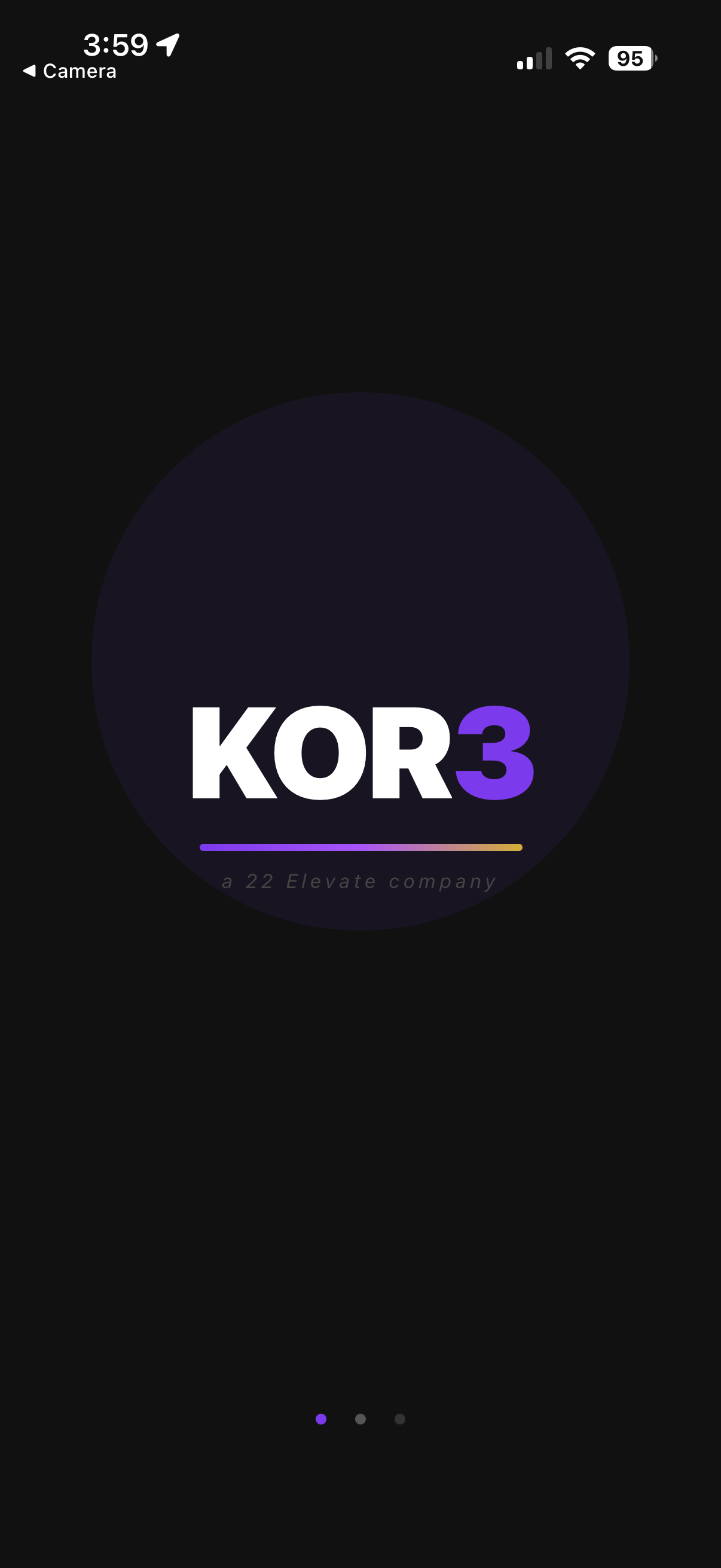 KOR3 splash screen